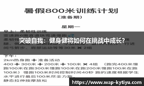 突破自我：健身健将如何在挑战中成长？